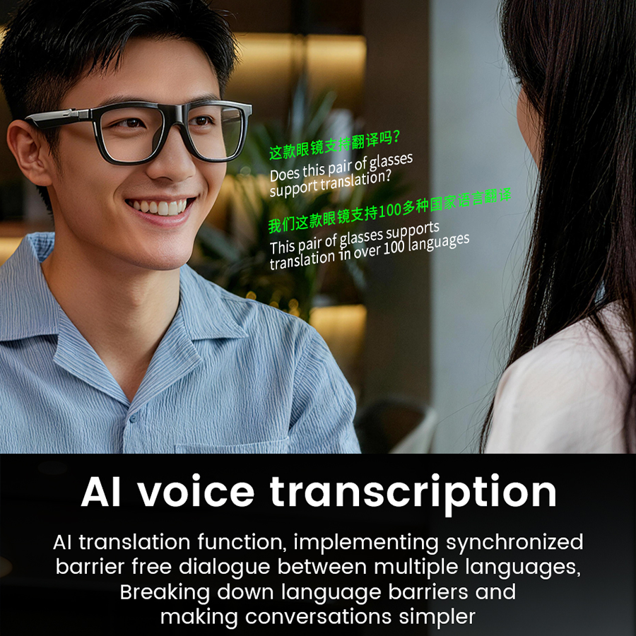 LUSBY Audio AI Glasses