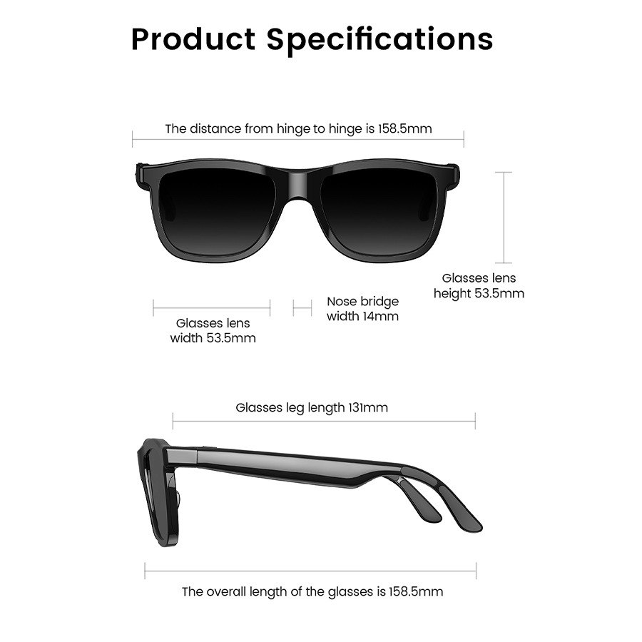 LUSBY Audio AI Glasses