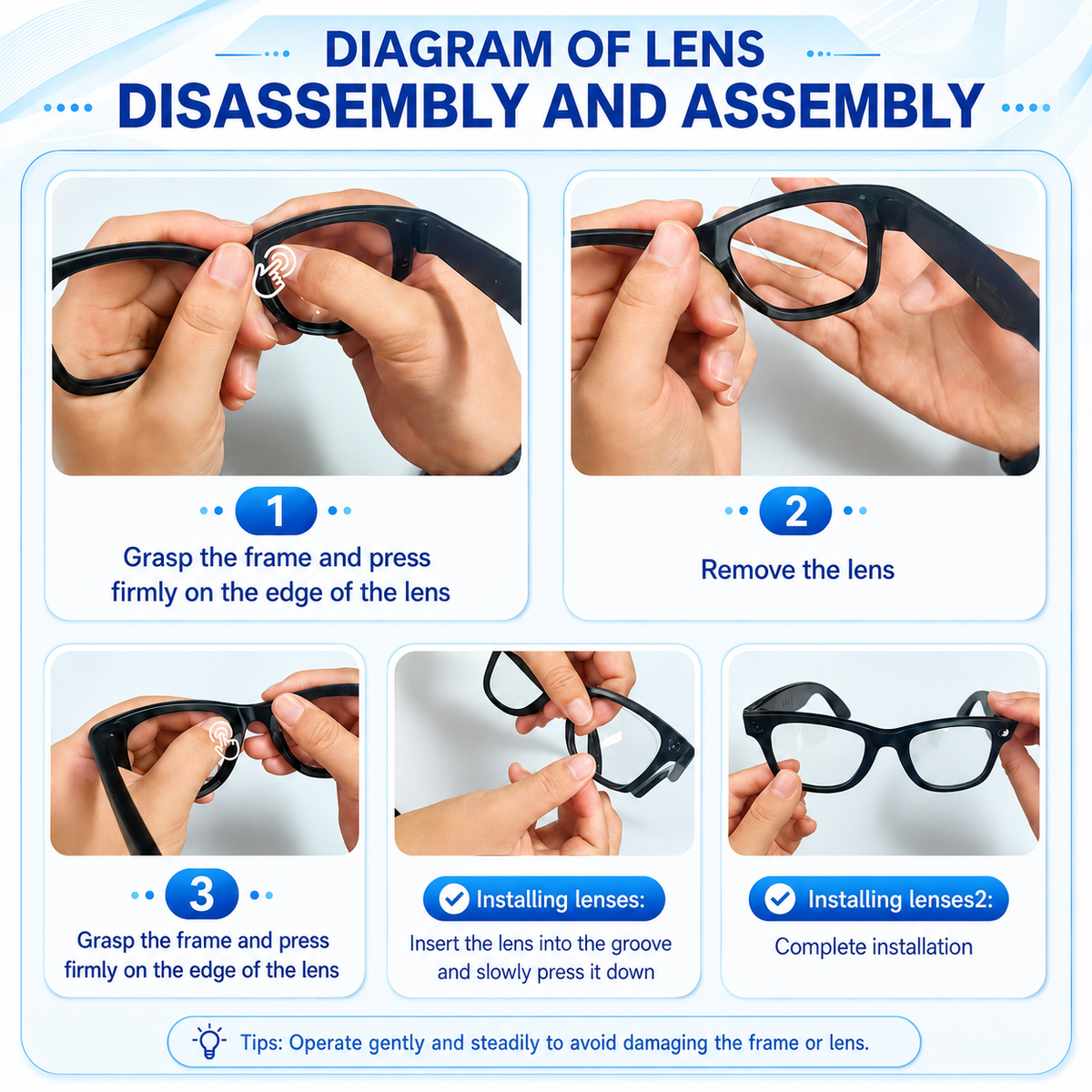 LUSBY Camera AI Glasses
