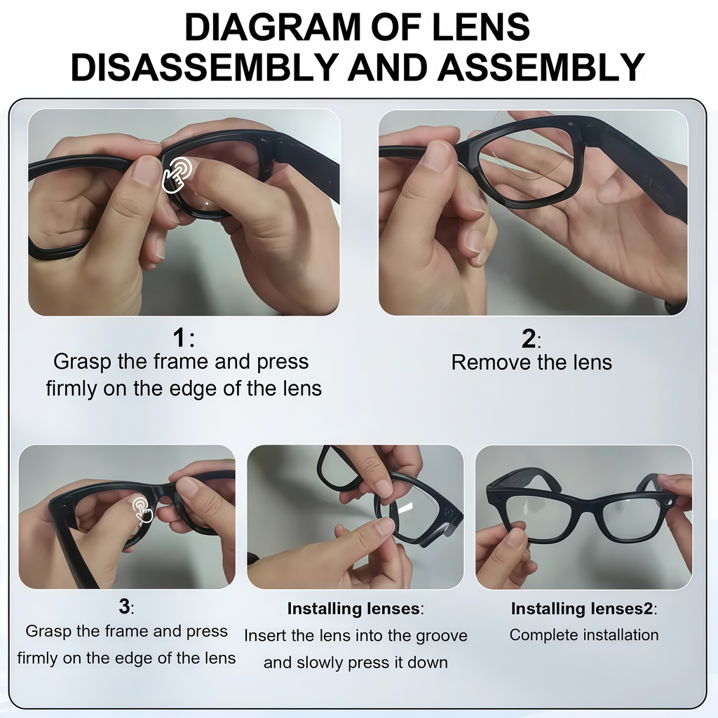 LUSBY Camera AI Glasses