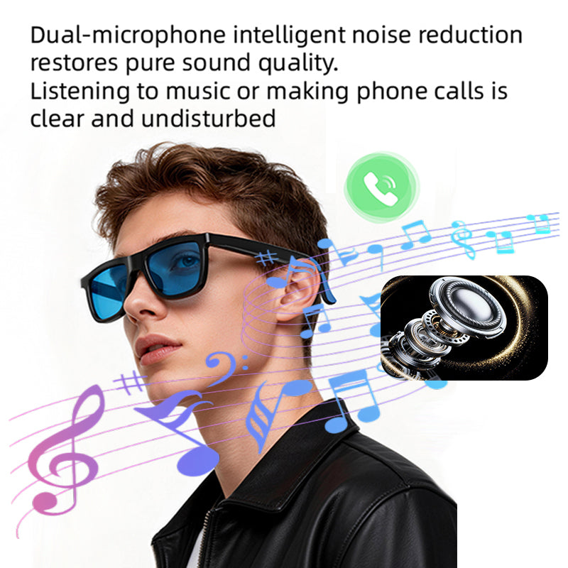 LUSBY Audio AI Glasses