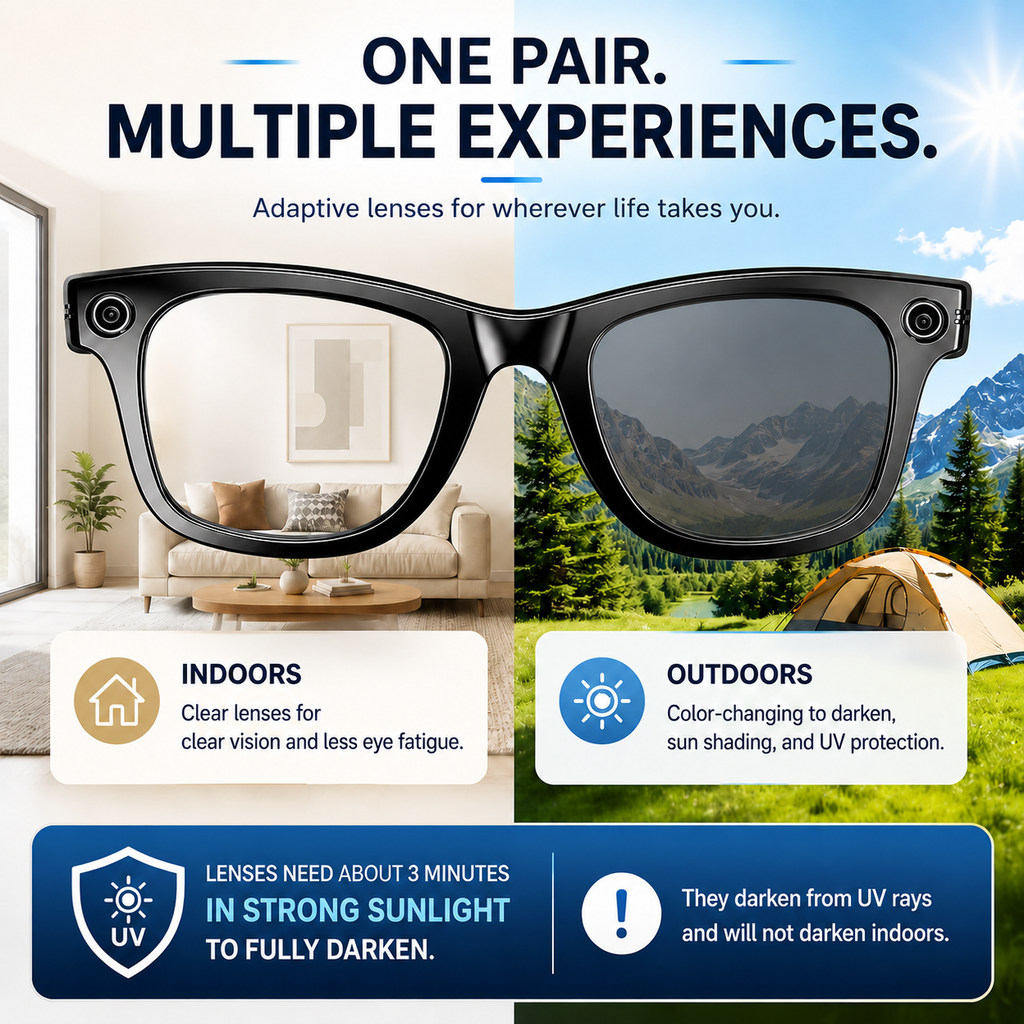 LUSBY Camera AI Glasses