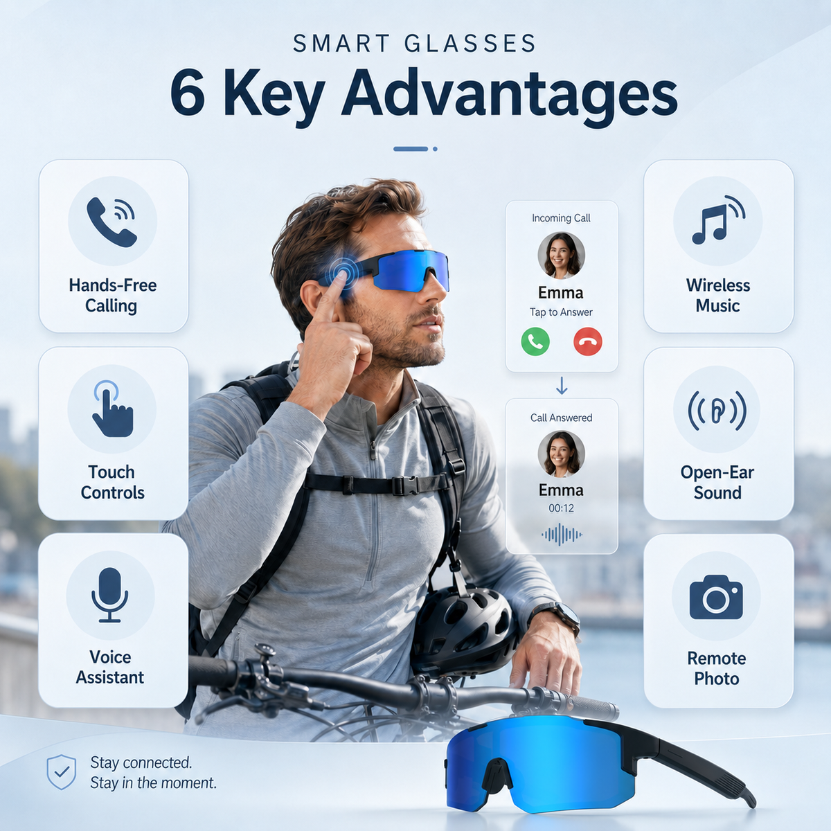 LUSBY Sport AI Glasses