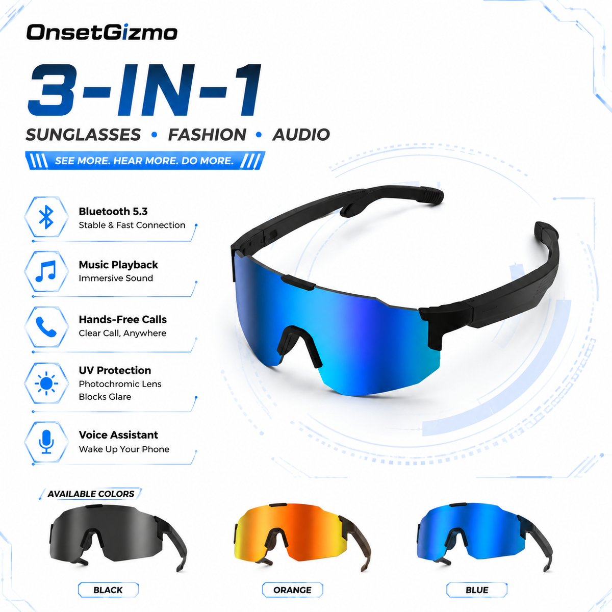 LUSBY Sport AI Glasses
