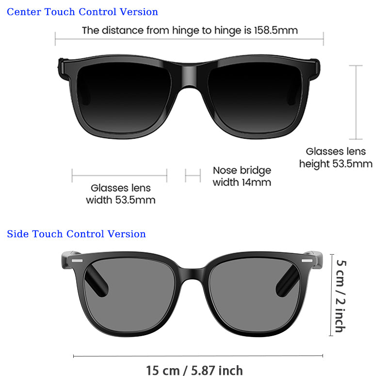 LUSBY Audio AI Glasses